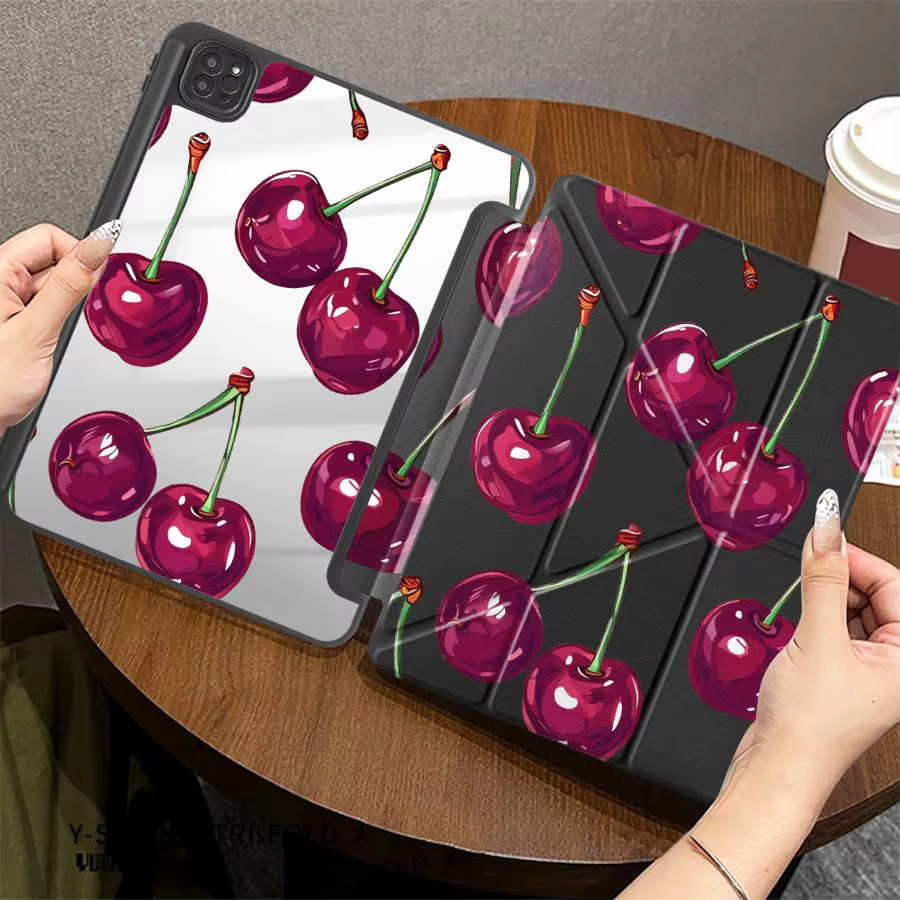 Cartoon Kirsch Tablet Hülle für Apple iPad Pro, Air und Mini in Multicolour - Bild 3