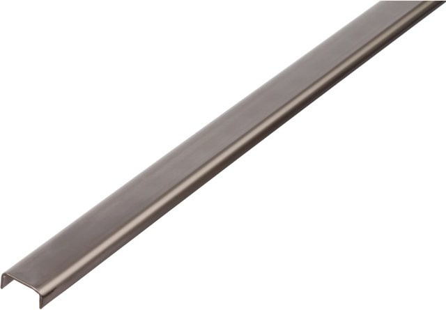 GAH Alberts U-Profil aus Edelstahl in Silber, B/H/L: 10 x 1,5 x 2.000 mm - Bild 1