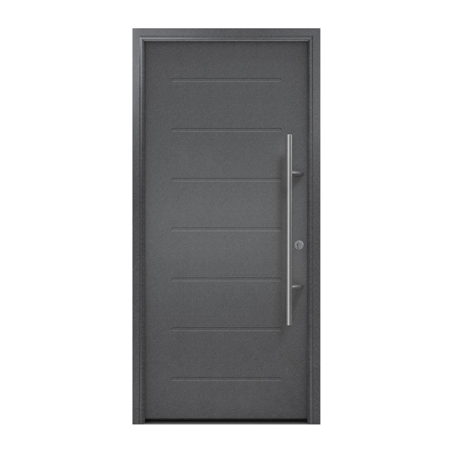 EcoStar Haustür Isopro Secur IPS 015 Anthrazitmetallic B: 110 cm, H: 210 cm, DIN Rechts, RC2 - Bild 2