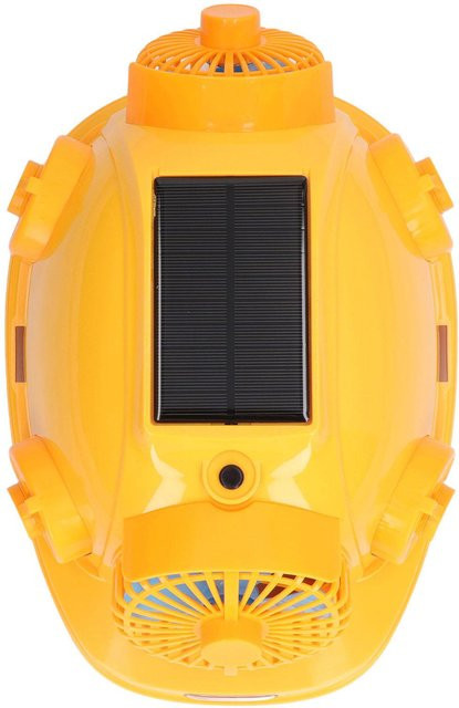 Multifunktionaler Solarventilator Bauhelm mit Licht in Schwarz - Bild 1