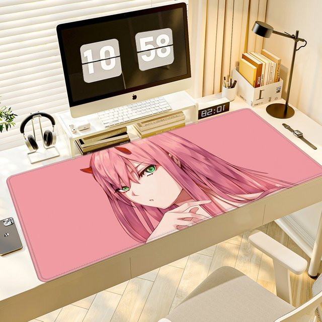 HYBXAXC Gaming Mauspad Anime Zero Two in Schwarz für PC und Laptop - Bild 1