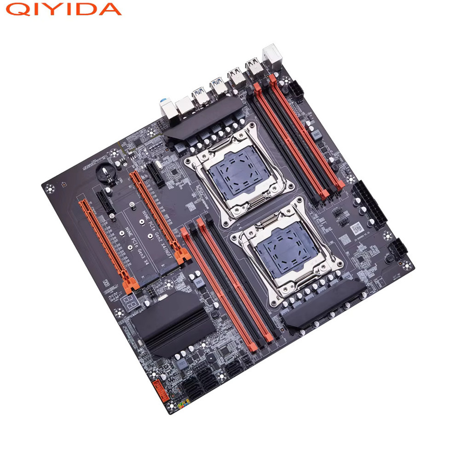 QIYIDA X99 C612 Mainboard in Schwarz mit Dual-Chip, LGA 2011-3 CPU-Unterstützung, DDR4 RAM und NVMe M.2 Anschluss - Bild 4