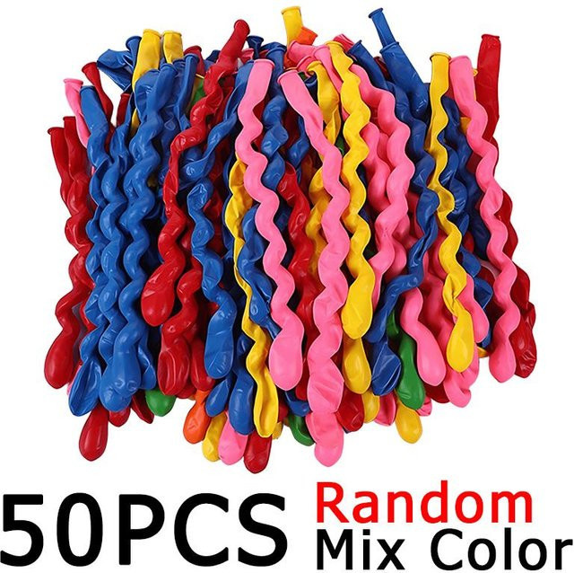 ZYF Other Spiralballon-Set aus Latex in bunten Farben für deine Hausparty-Dekoration - Bild 1