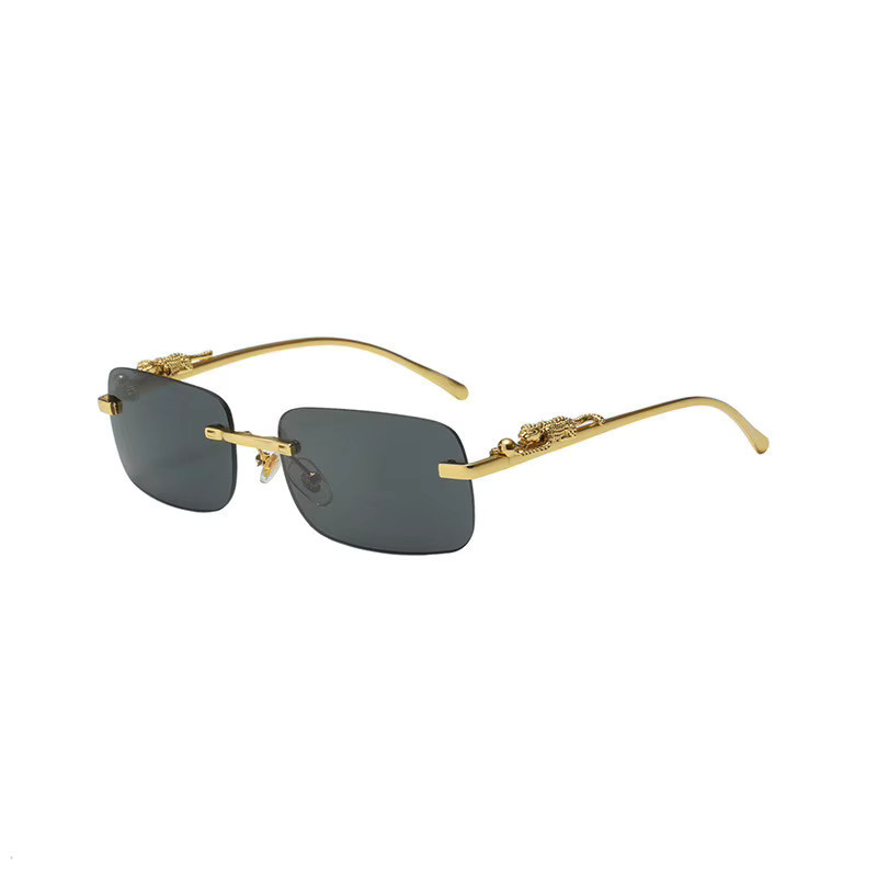DIXSG Sonnenbrille, randlos, quadratisch, Metall, Damen - Bild 2