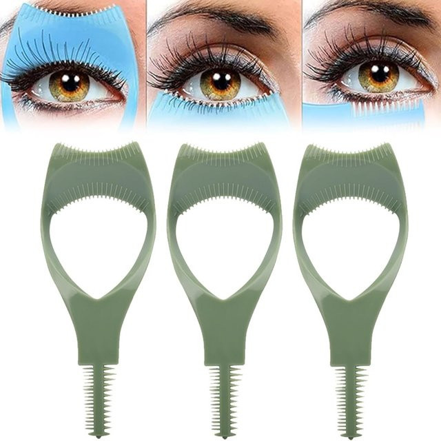 3-in-1 Eyeliner-Assistent und Wimpernkamm-Vorlage, Blau, Damen - Bild 1