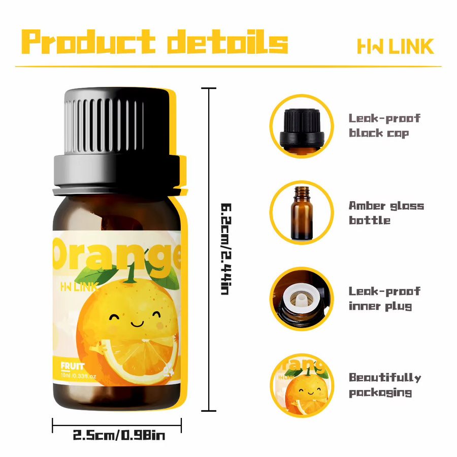 HWLINK Orangenöl, 10 ml, Unisex - Bild 4