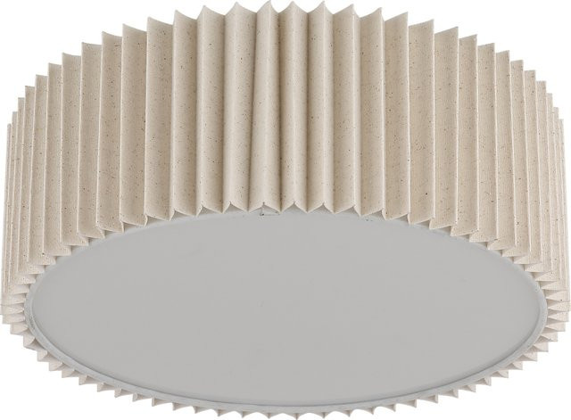 GLOBO Lighting Deckenleuchte PAGE in Weiß, rund, E27, H: 13 cm, D: 33 cm - Bild 1