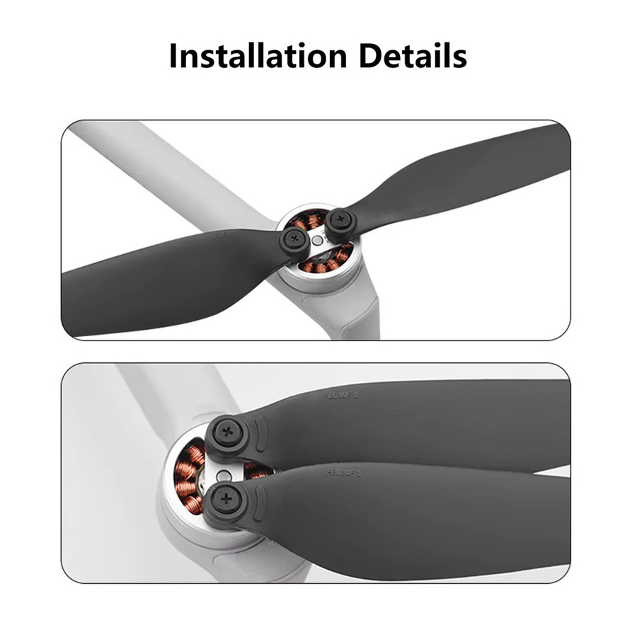 DJI Propeller für Mini 4 Pro, geräuscharme Ersatzklingen in Schwarz - Bild 4