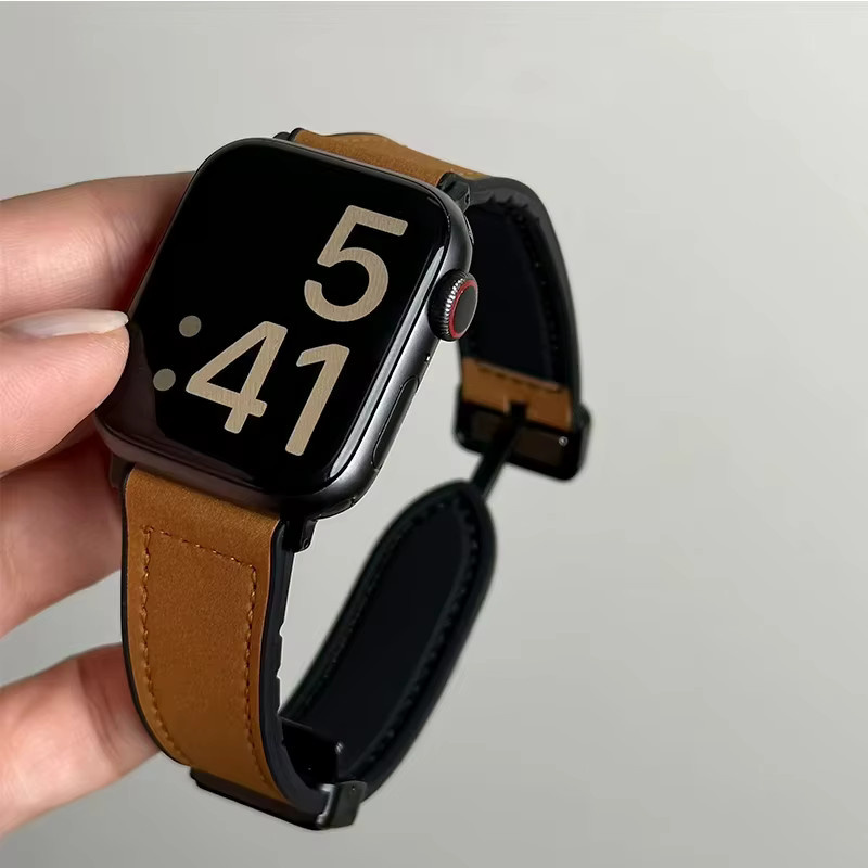 Uhrenarmband Leder, Silikon, Unisex - Bild 2