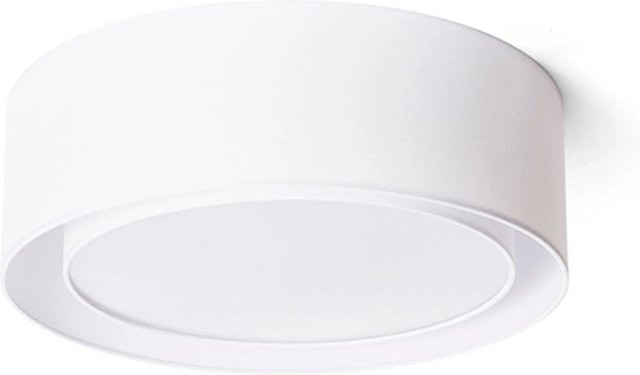 Rendl Deckenleuchte Otis in Weiß mit Textilschirm, E27, Durchmesser: 50 cm - Bild 1