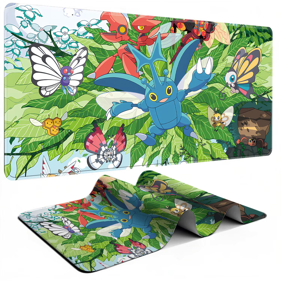 Bandai Kawaii Pokemon Butterfree Gaming-Mauspad, große rutschfeste Desktop-Matte in Multicolour - Bild 2