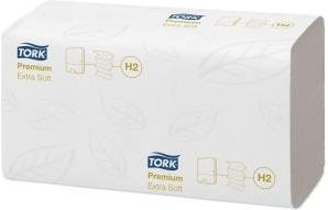 Tork Xpress Premium Multifold Papierhandtücher 2-lagig, Weiß, 2100 Stück, B: 34 cm - Bild 2