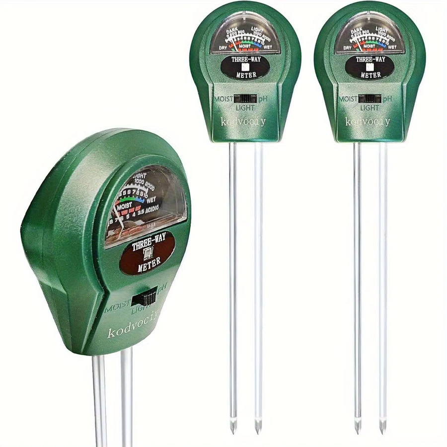3-in-1 Boden-PH-Tester und 4-in-1 Feuchtigkeitsmesser für Licht, Säure und Bodenfeuchtigkeit in Grün - Bild 4