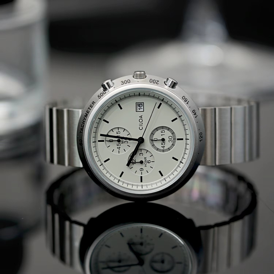 CILOA Armbanduhr, Quarz, Edelstahl, Silber, Herren - Bild 5