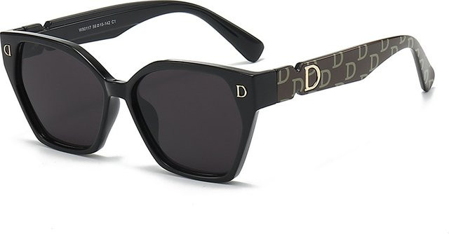 Mercelyn Sonnenbrille Cat Eye, Vollrand, Kunststoff, Unisex, black - Bild 1