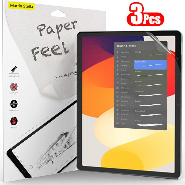3 Stück Displayschutzfolie mit Papiergefühl für Xiaomi Redmi Pad SE 11 Zoll, transparent - Bild 1