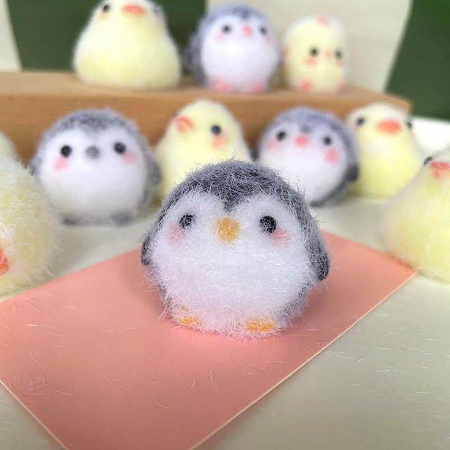 BC Pet Supplies Kawaii Sticky Squishy Mini Küken Schwein Hund, Stress Relief Spielzeug, Silikon Pinch Spielzeug Schlüsselbund Tasche Anhänger - Bild 1