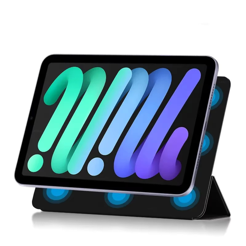 AYANJIN Smart Case für iPad Mini 7 8,3 Zoll A2993 A2996 Magnetische Tri-Fold PU Leder Schutzhülle in Grün - Bild 1