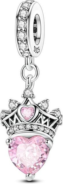 Charm Anhänger 925 Silber, Perle, Zirkonia, Weiß, Damen - Bild 1