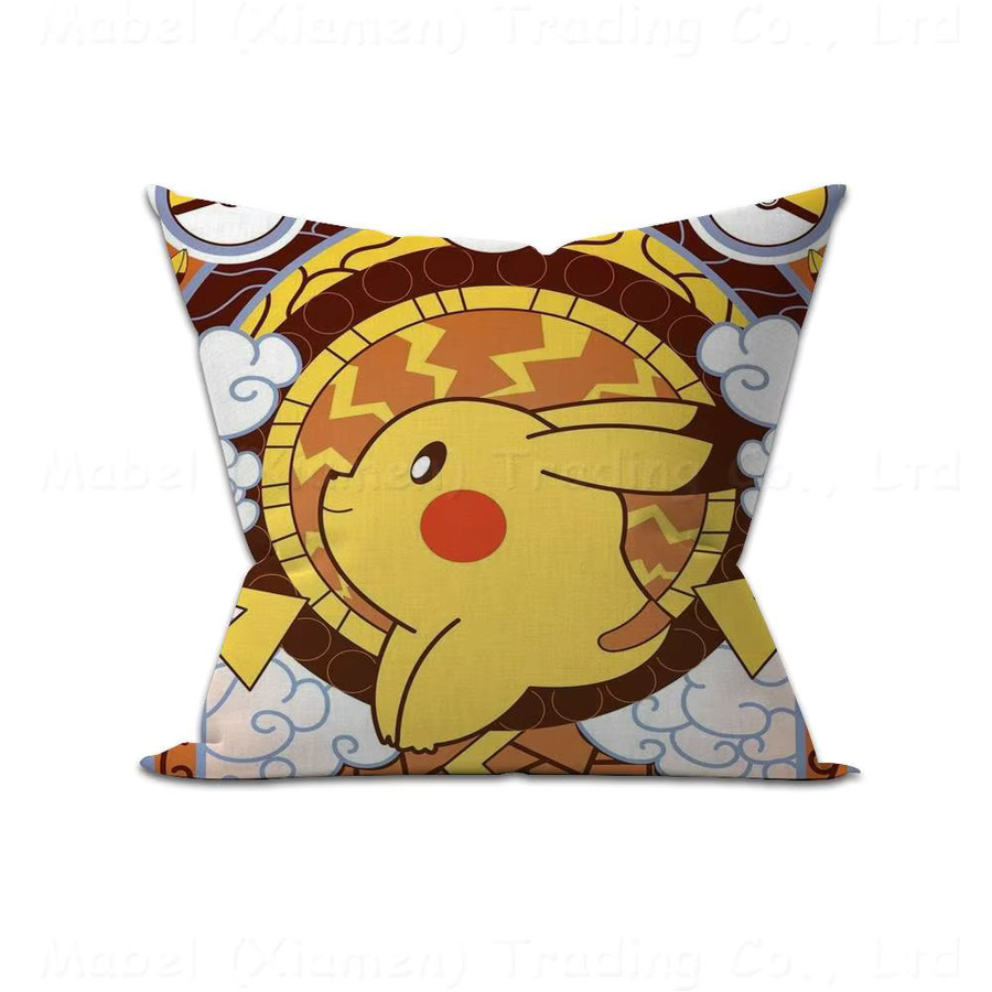 KAYOU Pikachu Kissenbezug quadratisch mehrfarbig B/H: 30 x 30 cm - Bild 5