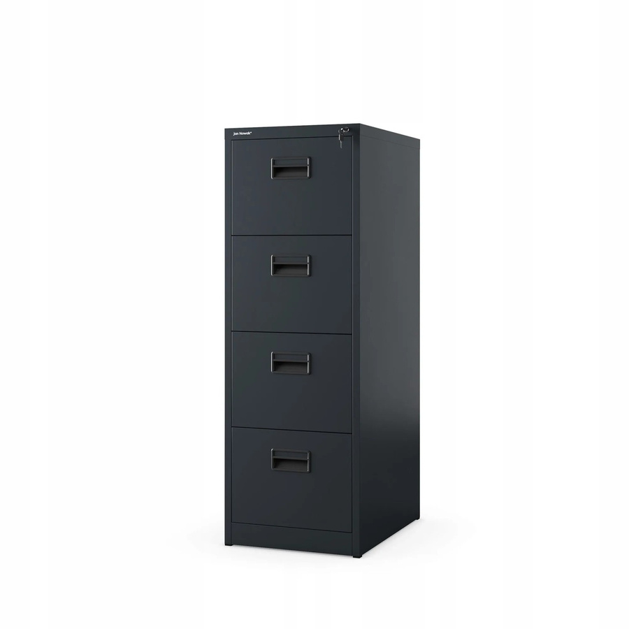 Jan Nowak Aktenschrank SARA V4 mit 4 Schubladen aus Stahl, Anthrazit, B/T/H: 132 x 46 x 62 cm - Bild 2