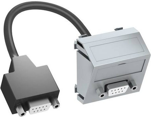 OBO Bettermann Abdeckung Multimediaträger in Silber, B: 45 mm, T: 26 mm - Bild 1