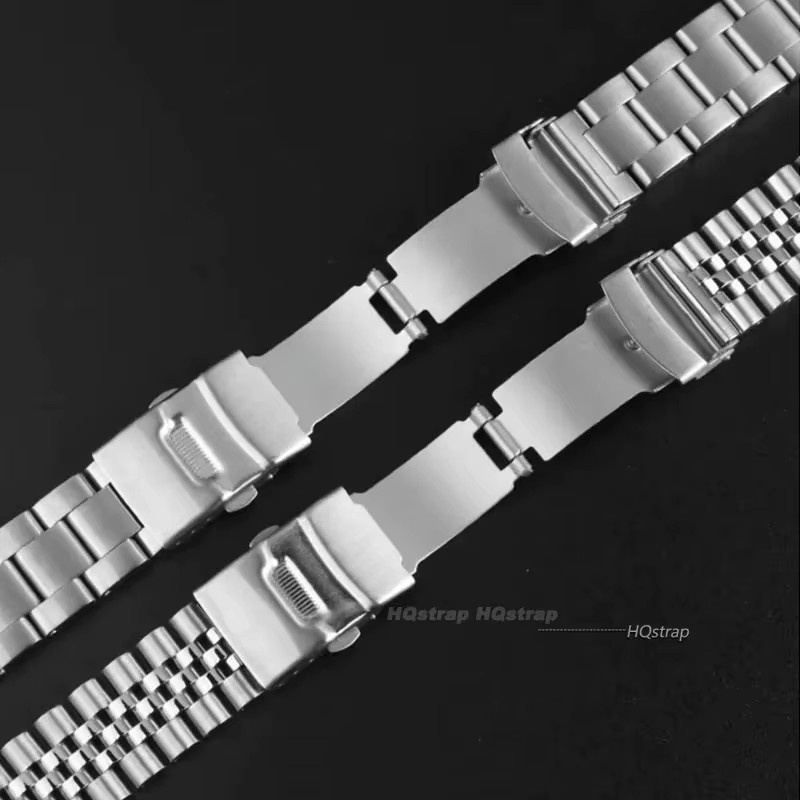 HQstrap Uhrenarmband Edelstahl, Jubilee, Silber, 20mm 22mm, Unisex - Bild 4
