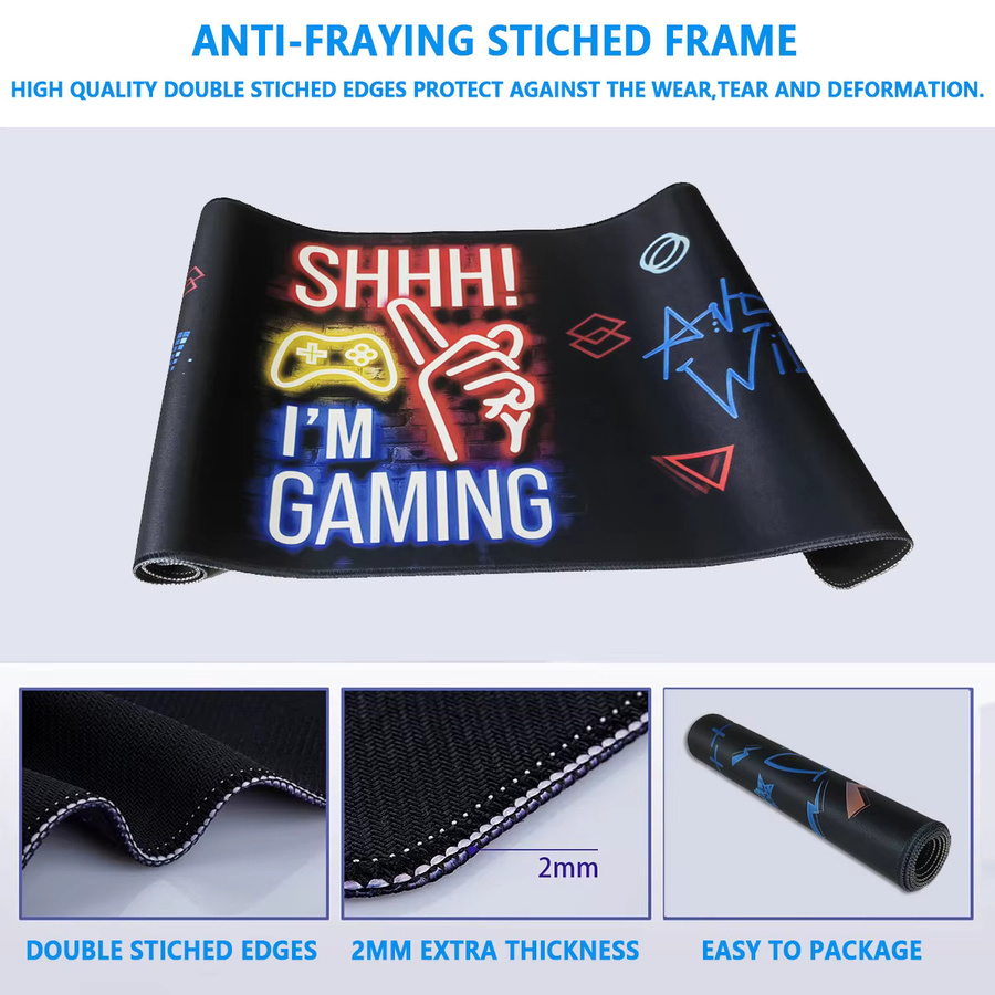 Großes Gaming-Mauspad Schreibtischpad für Tastatur und Maus, 3D-Spielmauspad für dein Zuhause, Breite: 80 cm, Tiefe: 30 cm - Bild 3