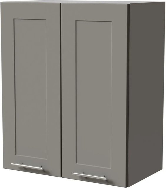Feldmann-Wohnen Hängeschrank Oslo in Grau Matt mit Soft-Close-Türen, Breite: 60 cm, Tiefe: 32,5 cm, Höhe: 72 cm - Bild 1