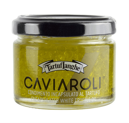 Tartuflanghe Olivenölkaviar mit Trüffeln Caviaroli 50 g - Bild 1