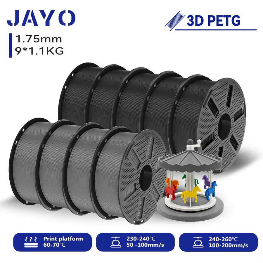 JAYO PETG 3D-Druckerfilament Transparent, 1,75 mm, 9,9 kg - Bild 6