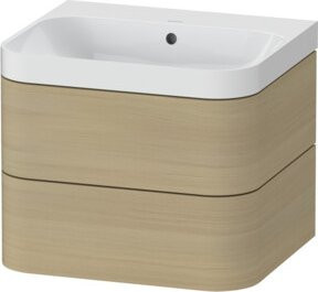 Duravit Möbelwaschtisch Happy D.2 Plus mit 2 Schubladen, Breite: 57,5 cm, Tiefe: 49 cm - Bild 1
