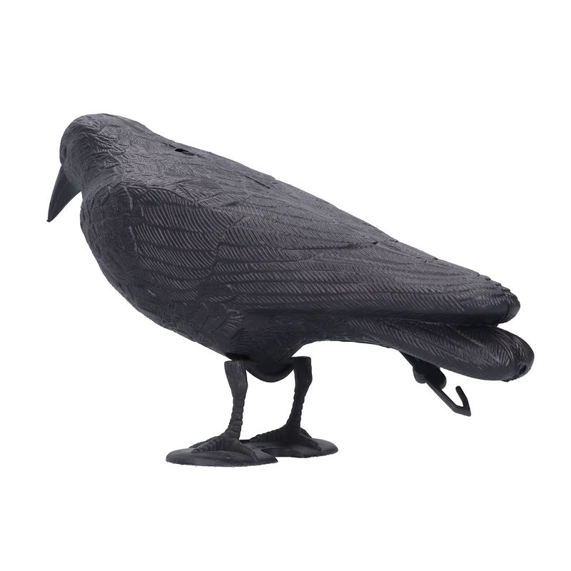 TOPINCN Krähe Decoy Simulation aus Kunststoff in Schwarz als Jagdköder und Gartendekoration - Bild 3