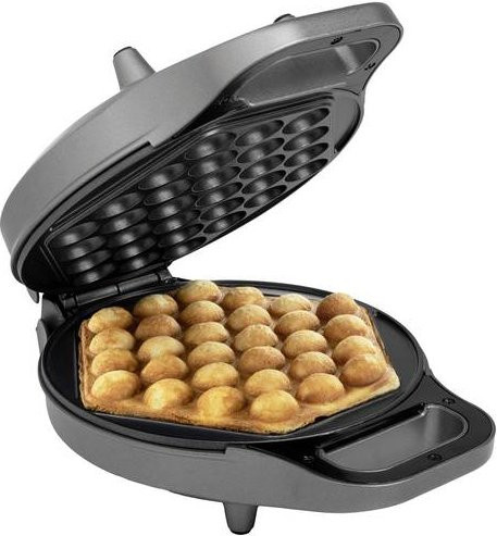 Princess Bubble Waffeleisen in Grau und Schwarz mit 700 W - Bild 1