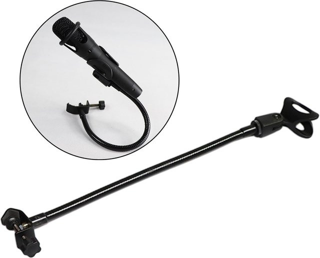 MagiDeal Verstellbarer Desktop-Mikrofonständer mit 360 Grad Flexibilität und Schreibtischklemme in Schwarz - Bild 1