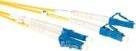 ACT LSZH Singlemode 9/125 OS2 Duplex Glasfaser-Patchkabel mit LC-LC Steckern, Gelb, 50 m - Bild 1