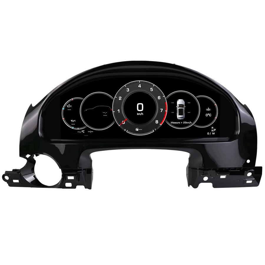 Hizpo Digitales Auto-Instrumentencluster 12,3 Zoll für Porsche Cayenne 2011 - 2017 LCD-Armaturenbrett mit CarPlay und Android Auto in Schwarz - Bild 7
