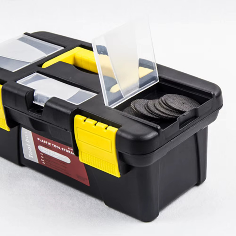VIBRATITE Aufbewahrungsbox für Schmuckwerkzeuge und Elektriker-Werkzeug, 10 Zoll, Kunststoff, Schwarz, B/T/H: 25,0 x 12,0 x 10,0 cm - Bild 2