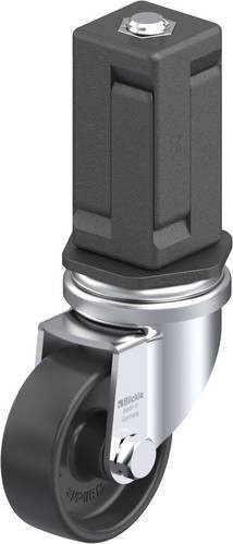Blickle LRA-POA 50G-EV05 Lenkrolle mit Rad-Durchmesser 50 mm und einer Tragfähigkeit von 75 kg in Schwarz und Grau - Bild 1