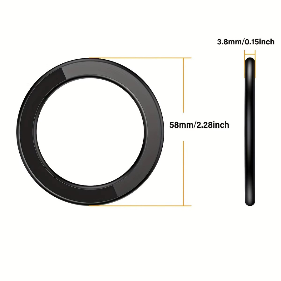 WSSHE Magnetischer Ringhalter für iPhone 16, 15, 14, 13, Universeller Wand-Handy-Magnethalter und Magsafe-Auto-Ständer, Schwarz - Bild 6