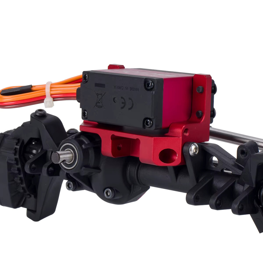 MALOM RC AR45P Portal-Achsen-Servohalterung 4-Gelenk-Aufhängung, Metall, Grau, Rot - Bild 4