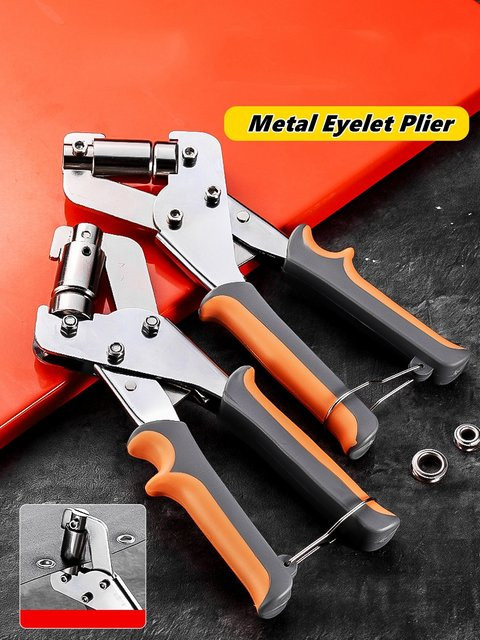 NIUXIANG Ösenzange Kit mit 6mm und 10mm Handpresse für Metall Tüllen und Leder DIY Projekte - Bild 1