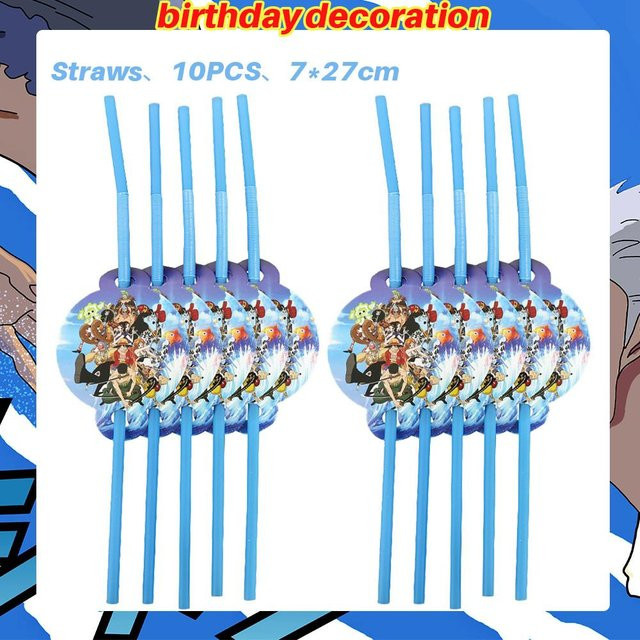 One Piece Luffy Zoro Dekoration, Einweg Feierteller, Luftballon Dekoration, Schlüsselanhänger, Kuchen Dekoration - Bild 1