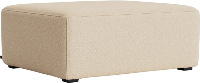 HAY Mags Ottomane 02 Small in Beige mit Leder und lackiertem Kiefernholz - Bild 1