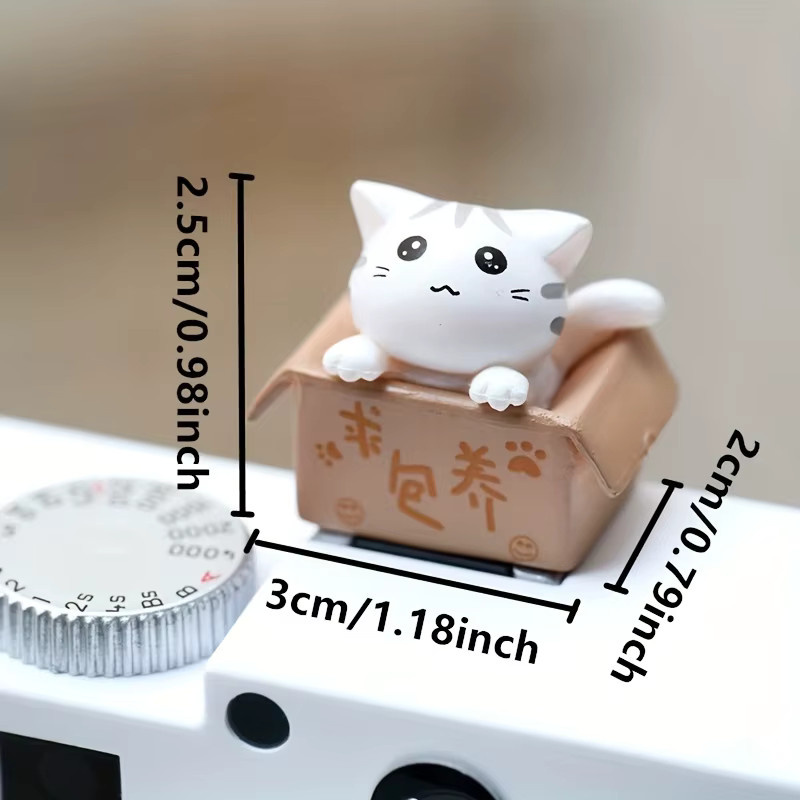 Universal Blitzschuh Abdeckung mit süßem Katzenmotiv für DSLR und spiegellose Kameras in Grau - Bild 3