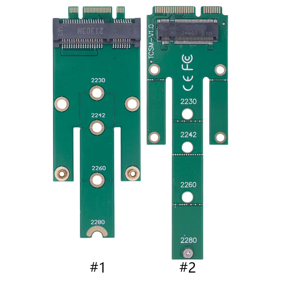 VODOOL MSATA zu NGFF Konverterkarte M.2 NGFF SSD Adapter in Grün für 2242/2260/2280 Formfaktoren - Bild 2