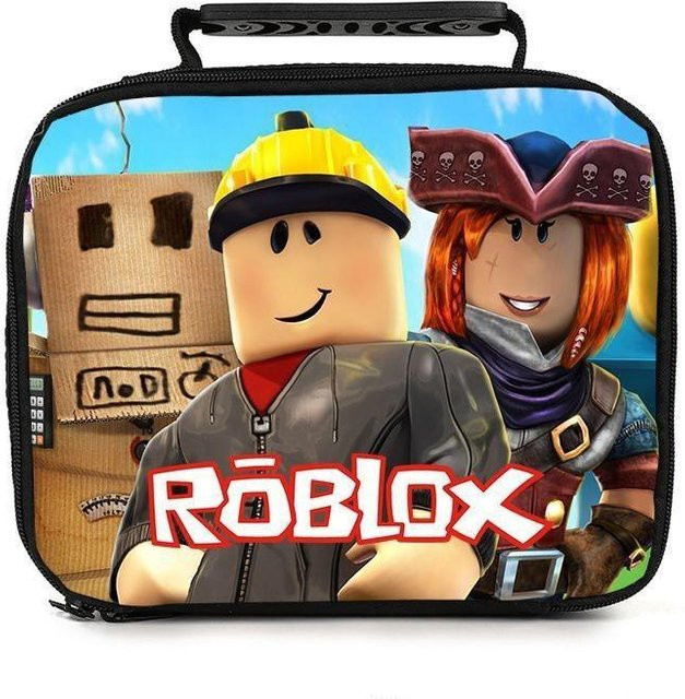 ZestCasa Roblox Tragbare Lunchtasche für Schüler, isoliert und geräumig, Mehrfarbig - Bild 1