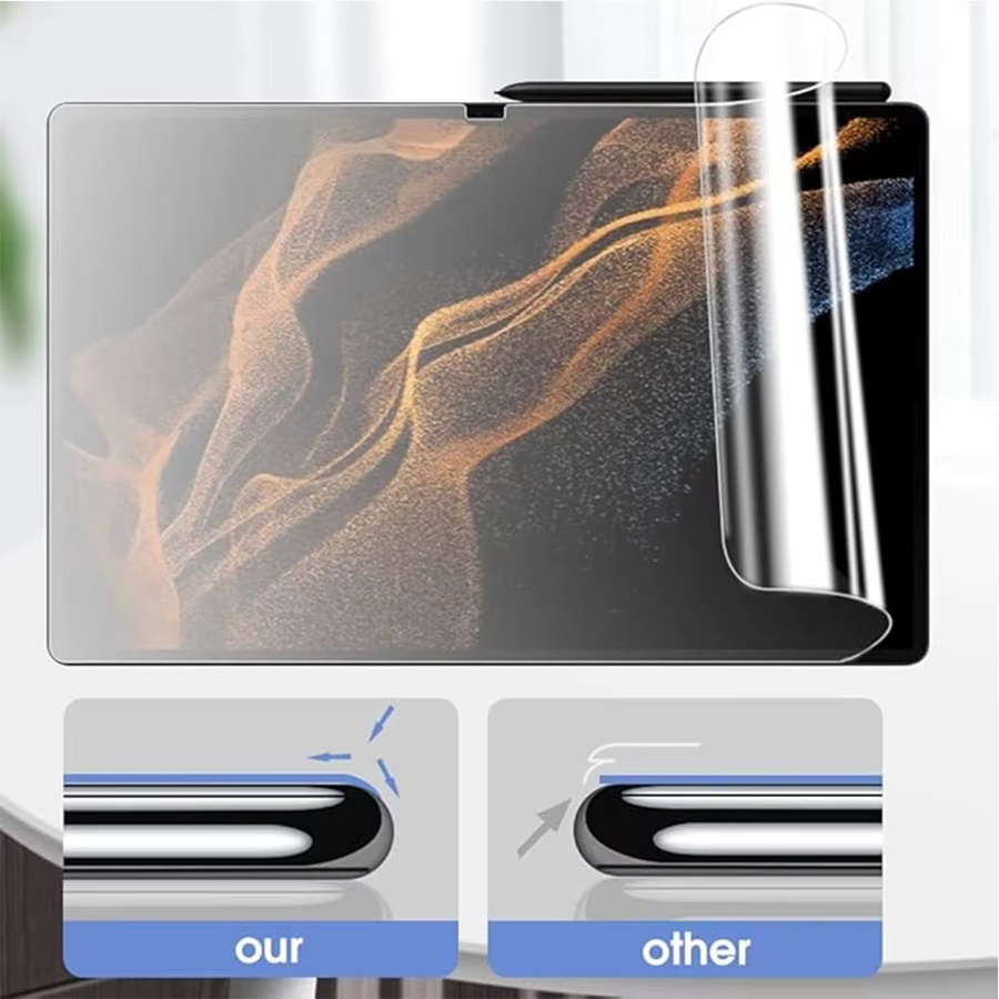Samsung Displayschutzfolie mit Papiergefühl für Galaxy Tab S6 Lite S7 S8 S9 S5E S4 A8 A7 Lite Matte PET-Folie Transparent - Bild 3
