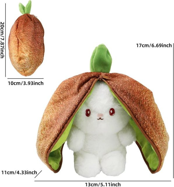 Bai Fen Bai Toys Obstkaninchen, Plüschtier, ab 3 Jahren - Bild 1