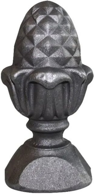FeNau Zaunspitze aus Edelstahl in Grau, quadratisch, B/T: 60 x 60 mm, Höhe: 125 mm - Bild 1